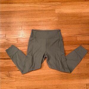 Gottex Olive Green High-Rise Leggings w/ Pockets- Size M